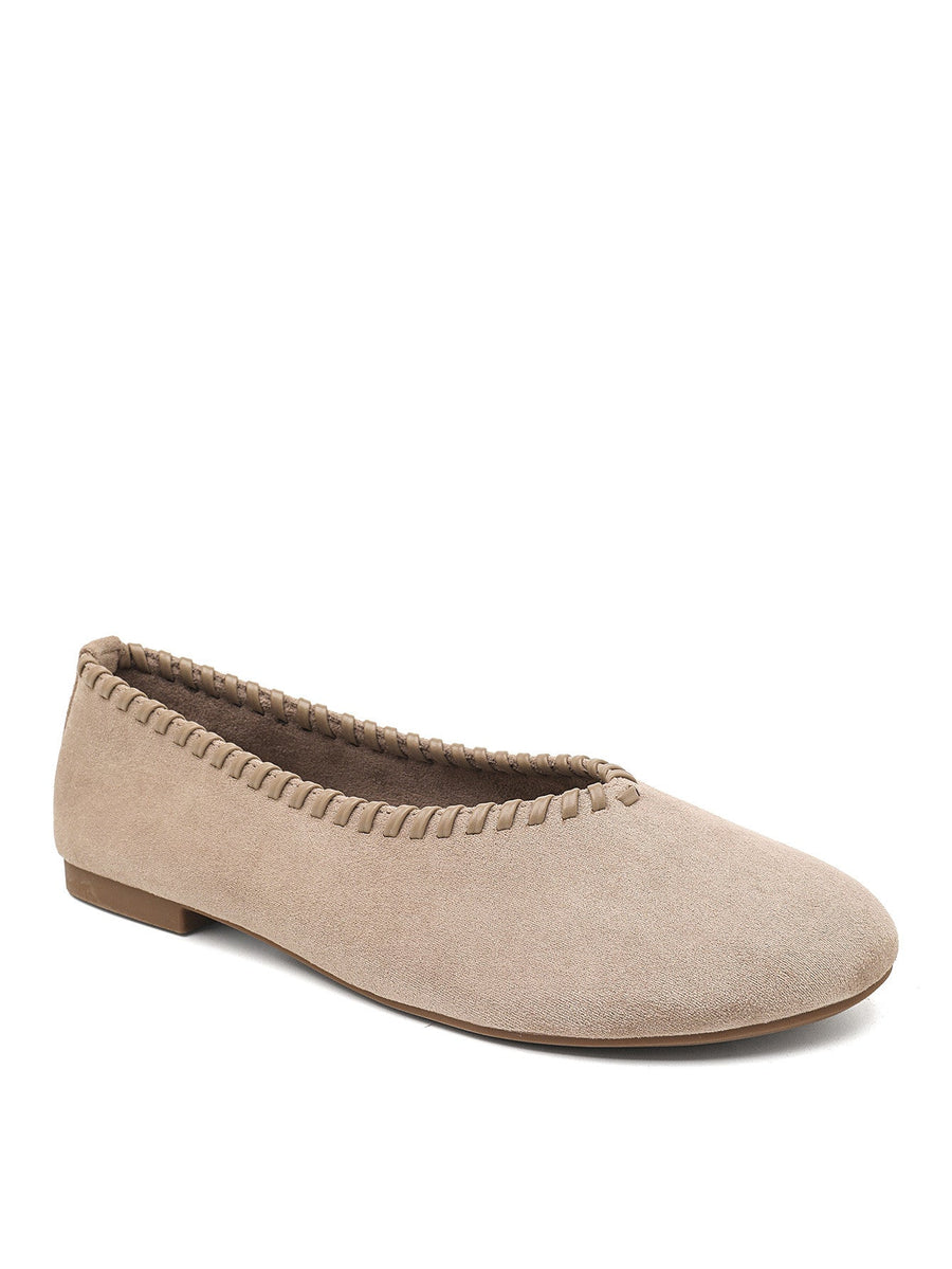 Stitched Khaki Loafers