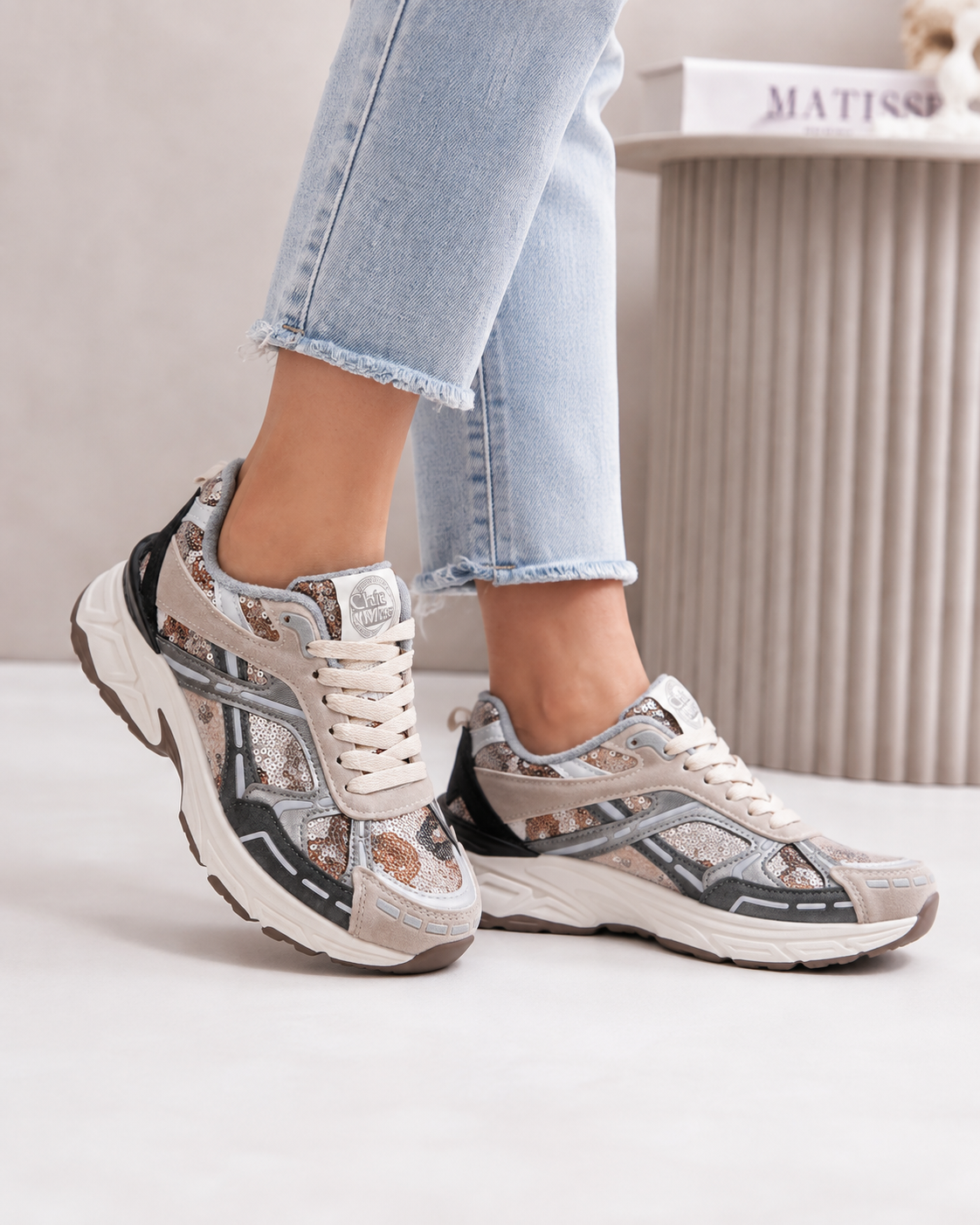 Celina Khaki Sneaker