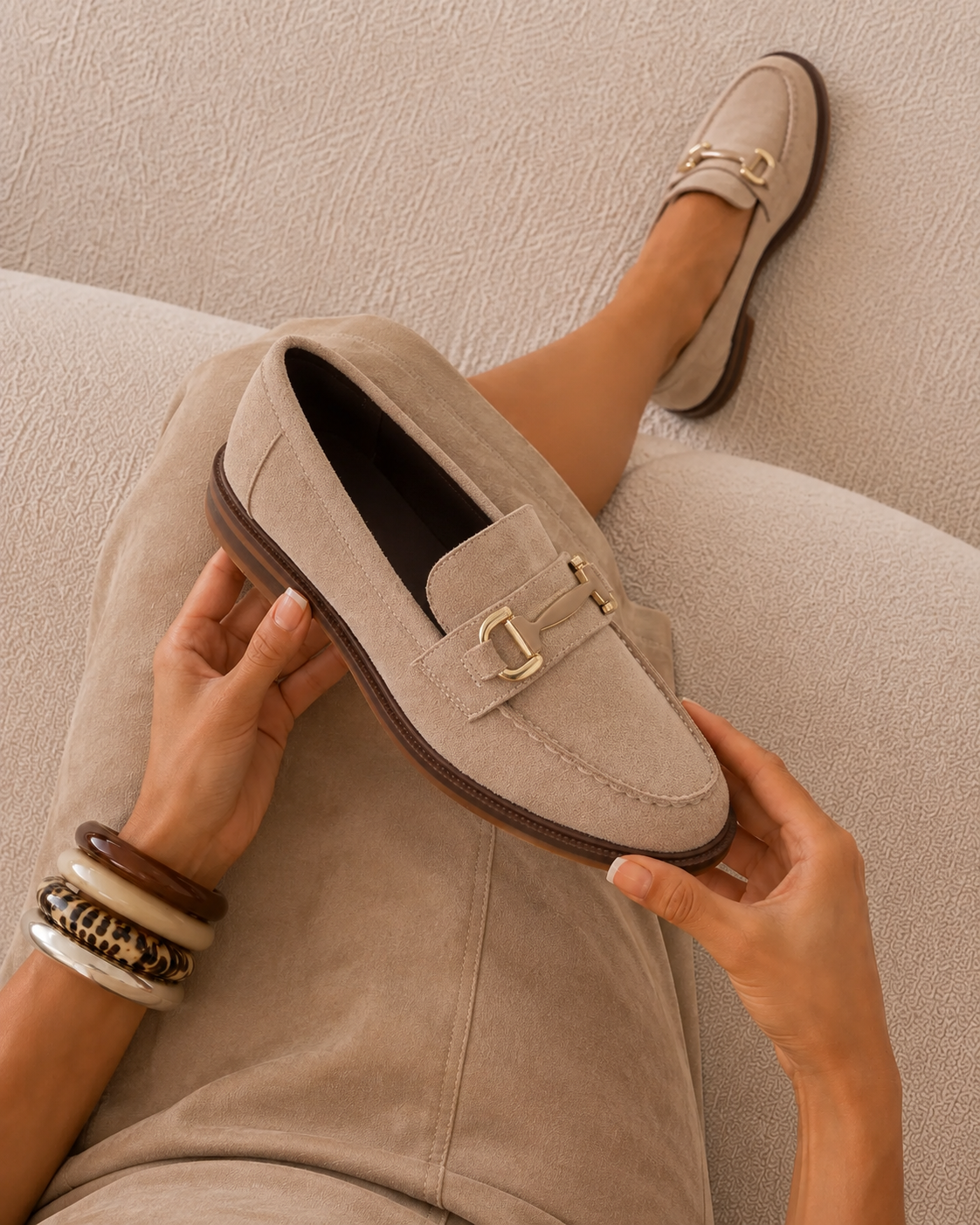 Laura Detail Loafer - Beige