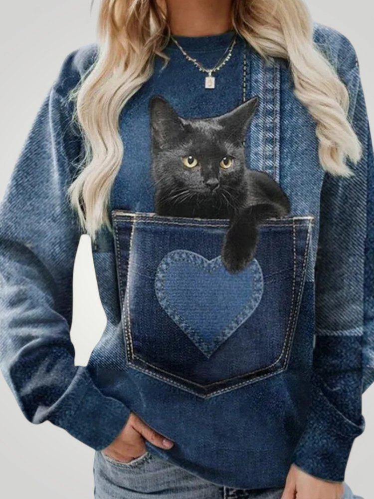 Van Elst Mode® | Stijlvolle kattentrui (TIJDELIJK 50% KORTING!)