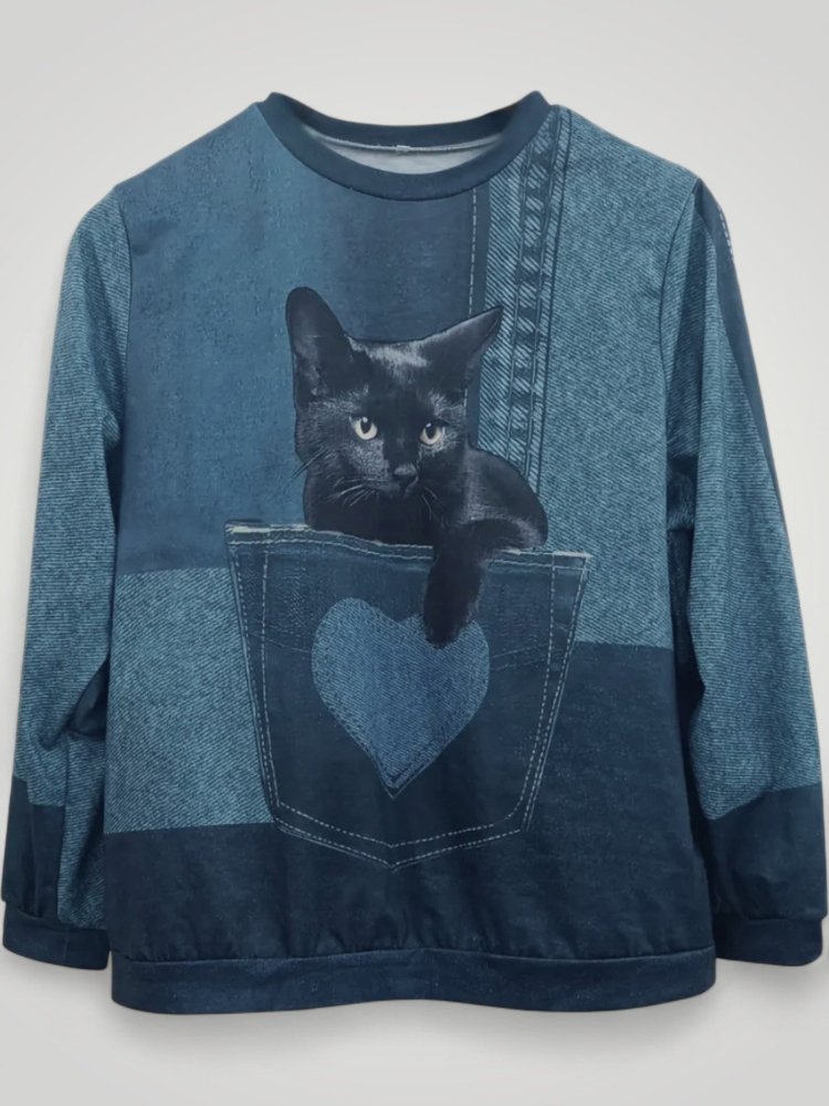 Van Elst Mode® | Stijlvolle kattentrui (TIJDELIJK 50% KORTING!)
