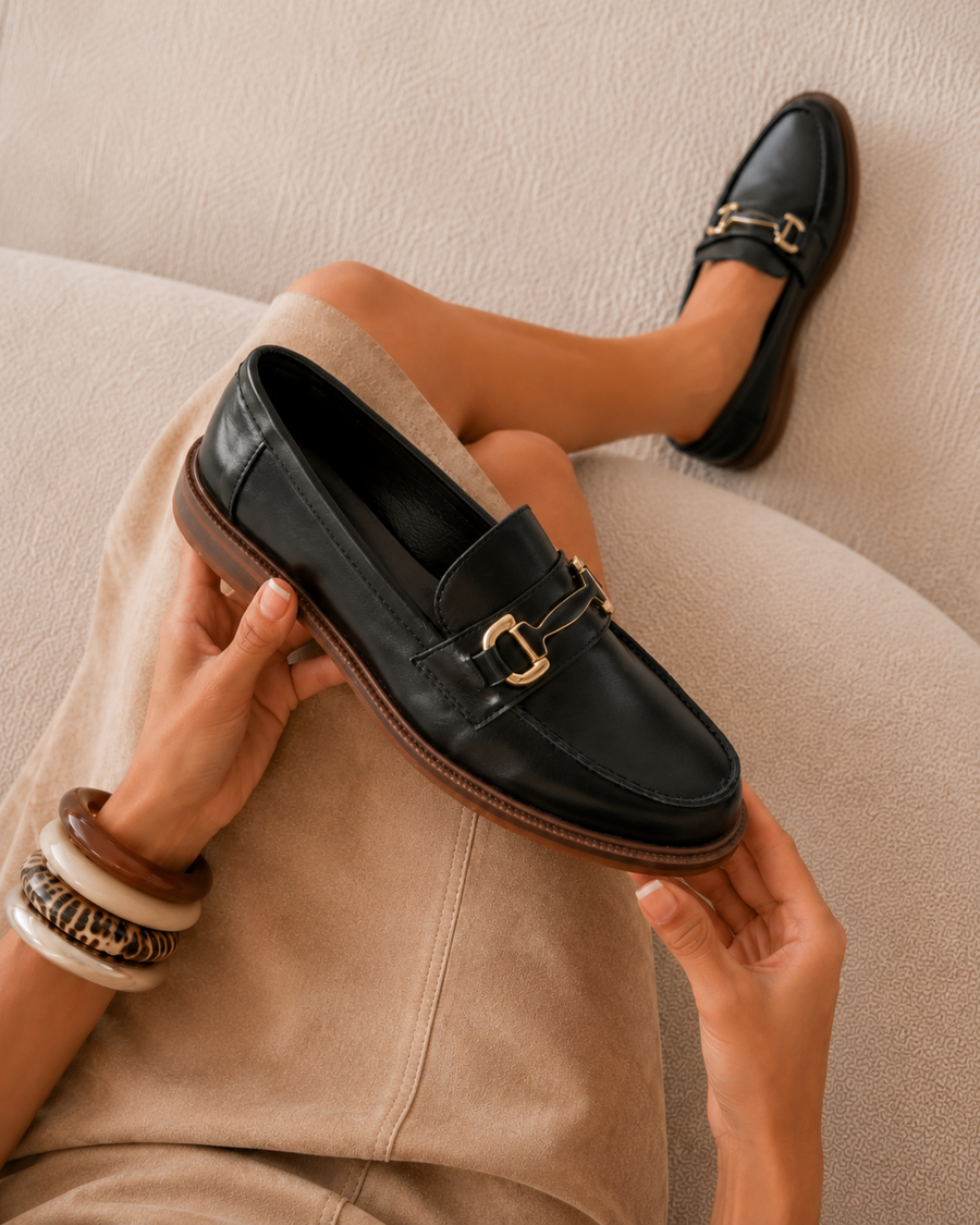 Laura Detail Loafer - Black