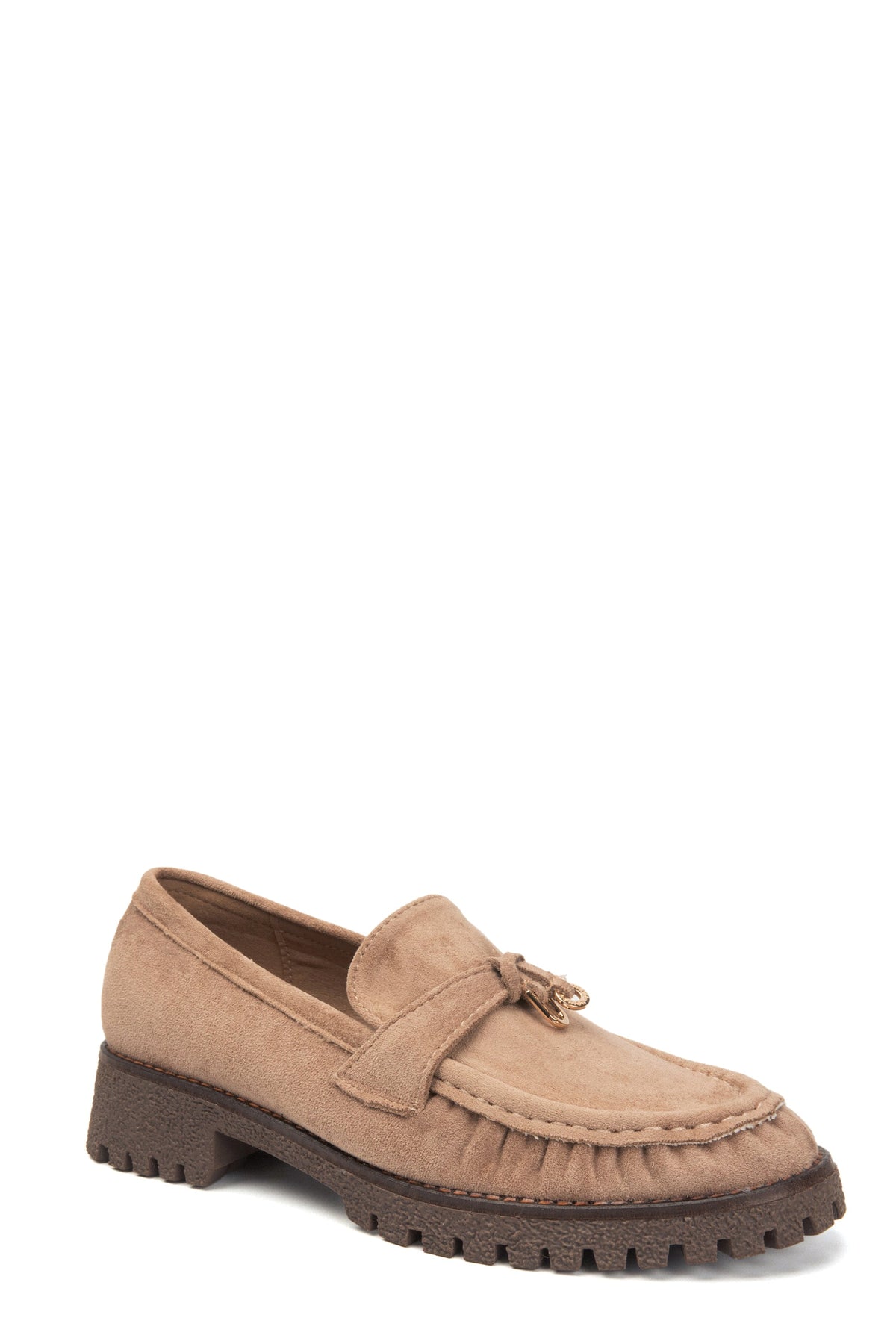 Laura Taupe Moccasins
