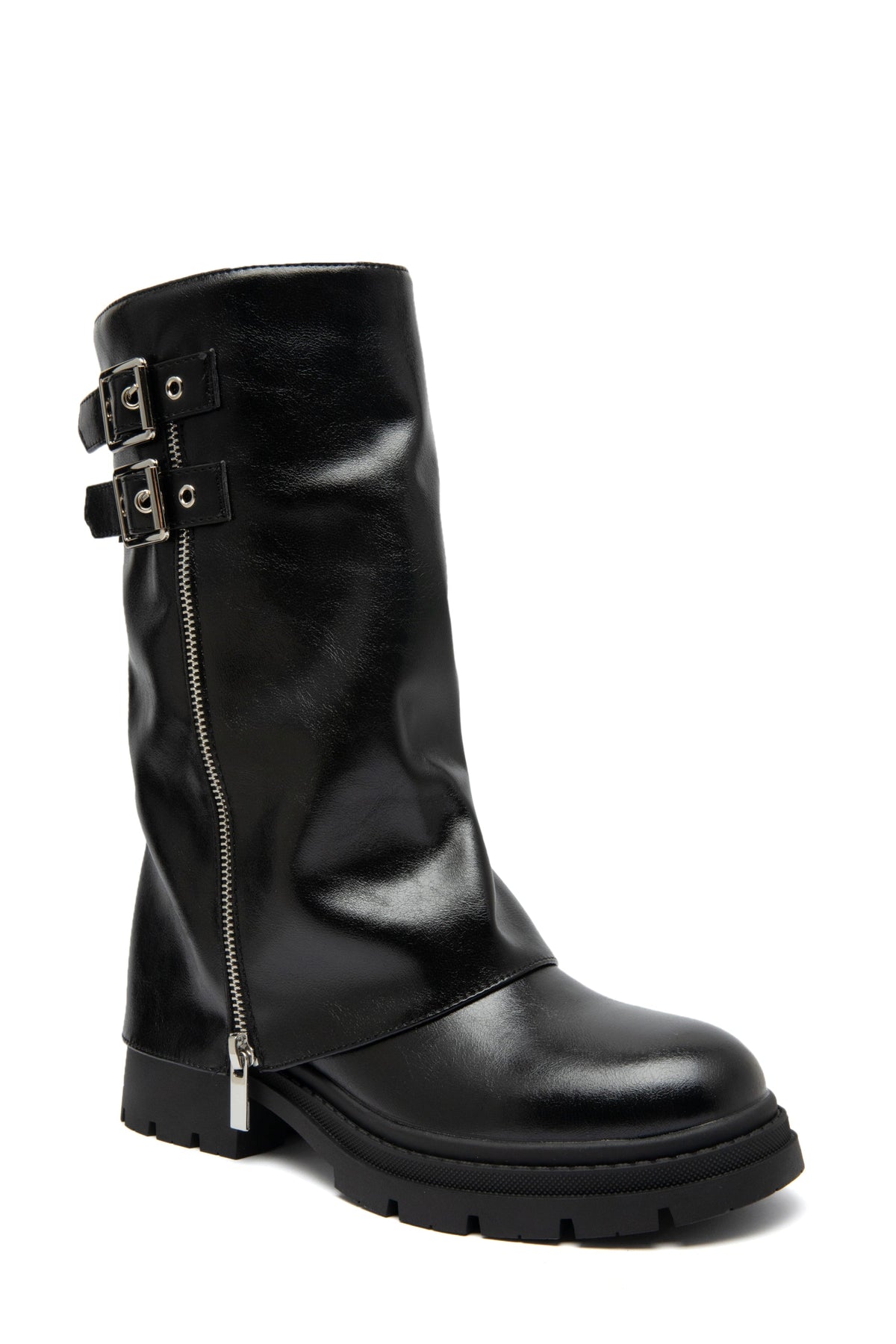 Cover Shiny Zip Boots