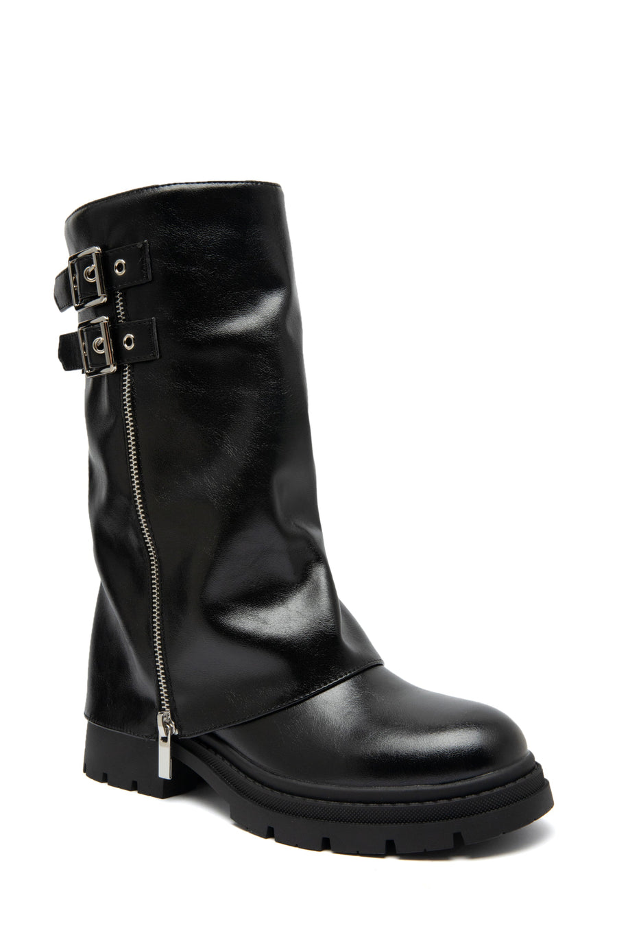 Cover Shiny Zip Boots
