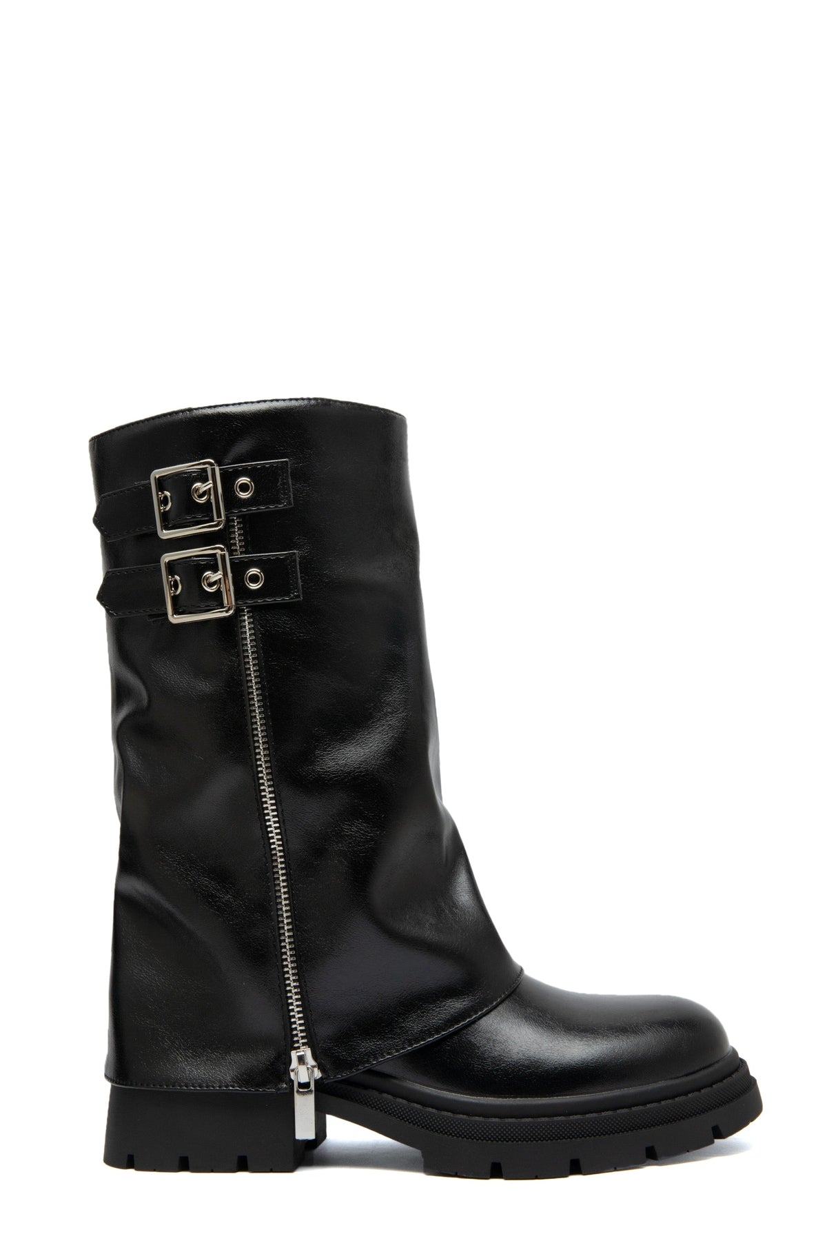 Cover Shiny Zip Boots