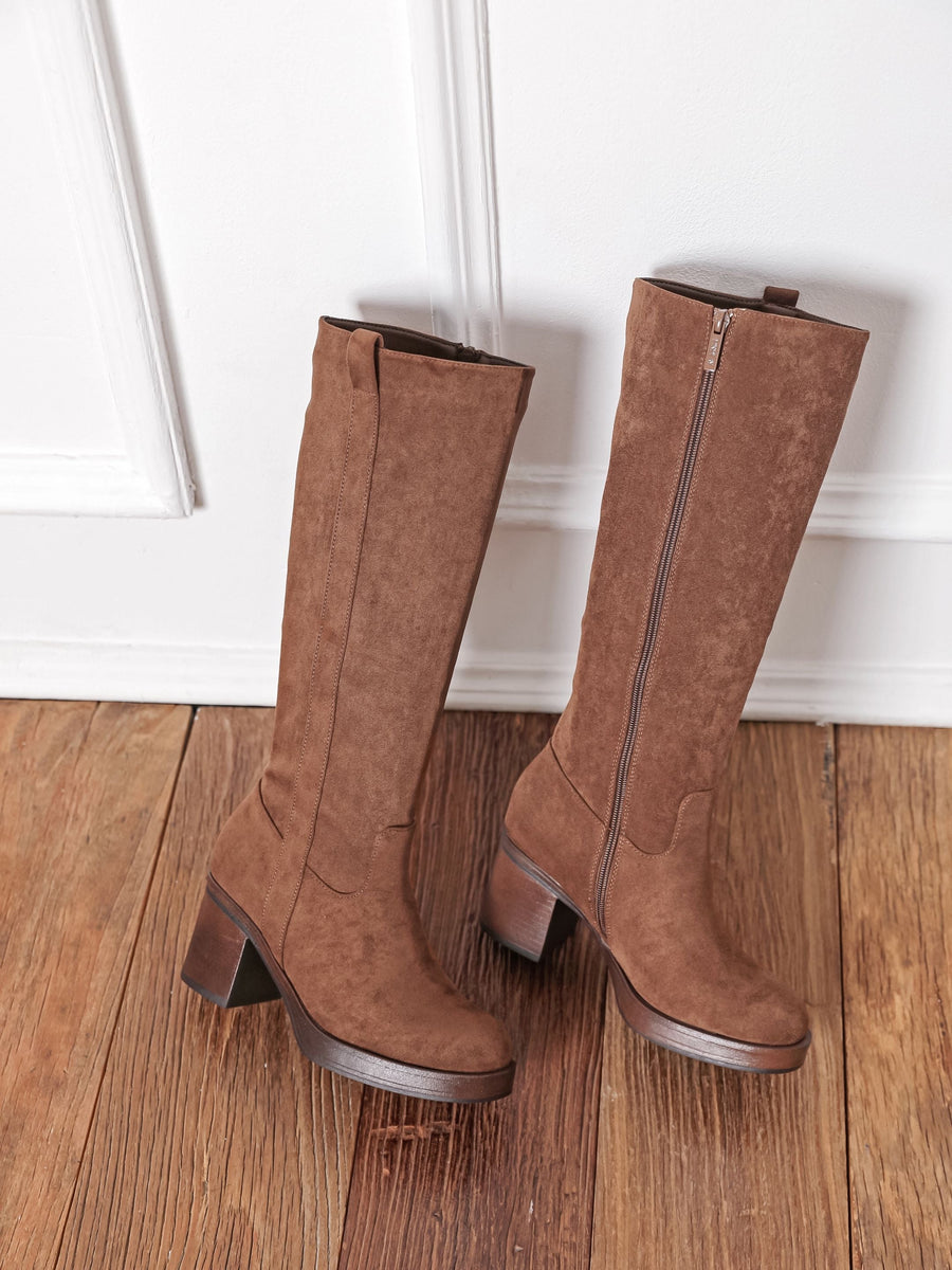 Bernice High Boots - Camel