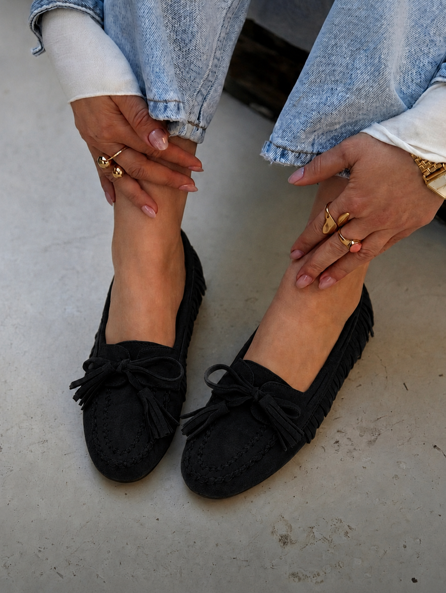 Nora Black Loafer