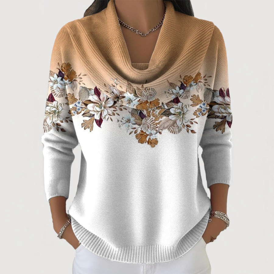 Van Elst Mode® | Elegante bloemen trui
