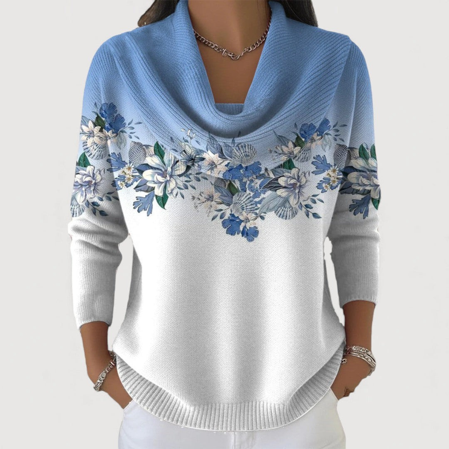 Van Elst Mode® | Elegante bloemen trui