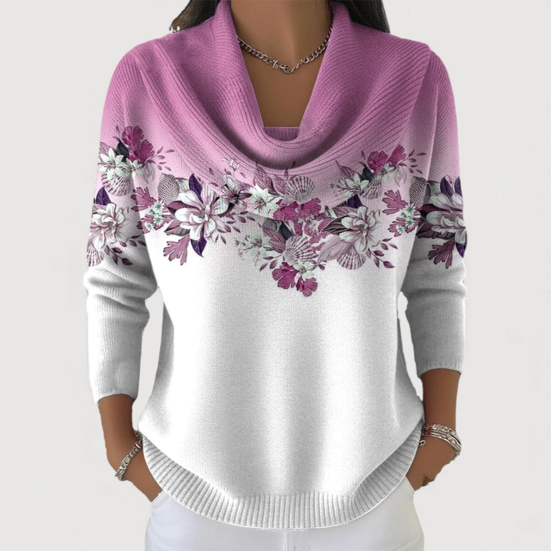Van Elst Mode® | Elegante bloemen trui