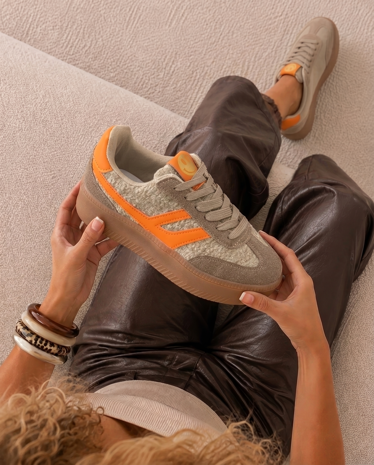 Keep Smiling Sneaker - Green