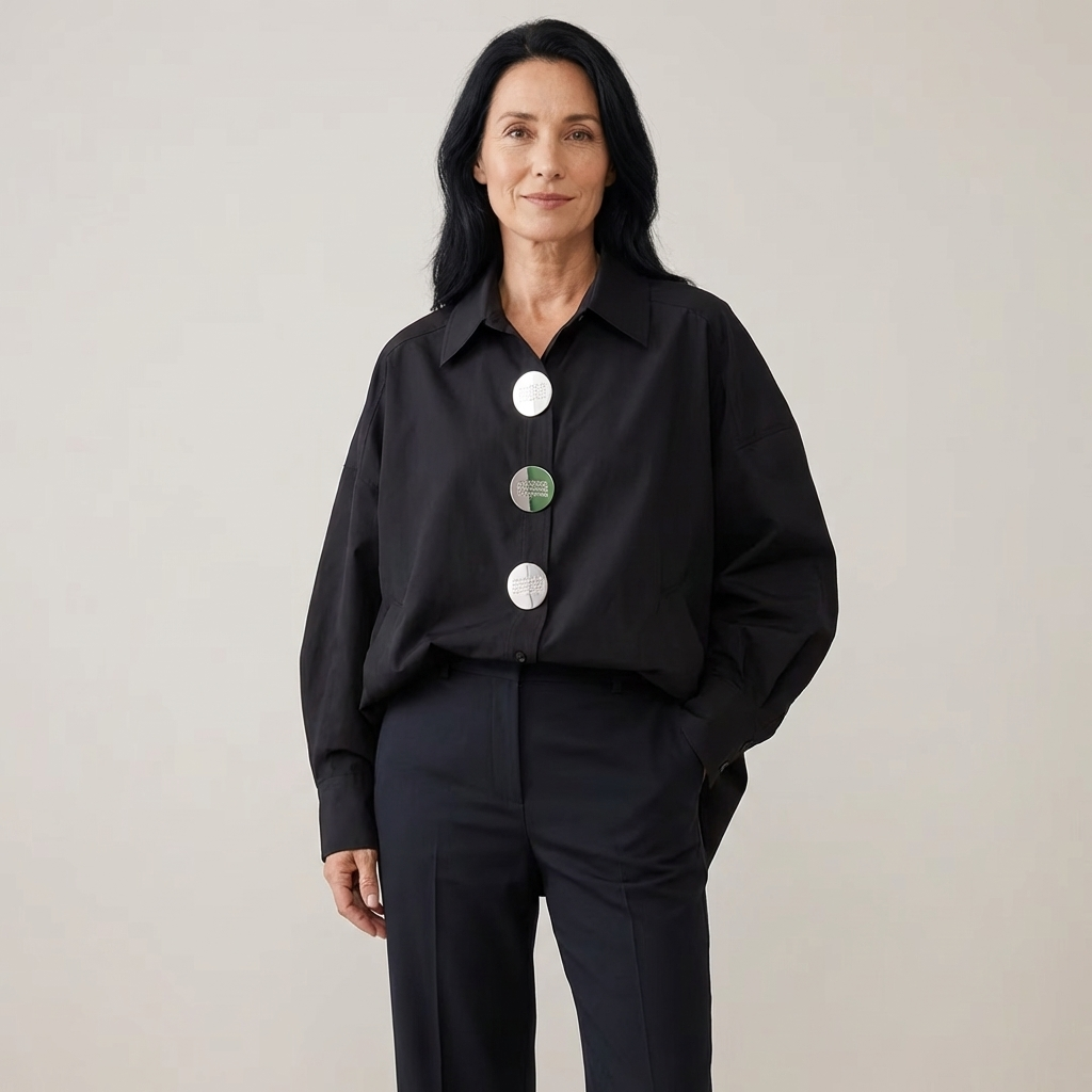 Eliza – Elegancka Narzutka z Guzikami