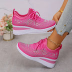 Mira / Lekkie sneakers z kryształkami